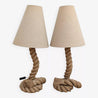 Vintage Audoux Minet Rope Lamp