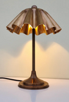 Brutalist Brass Table Lamp