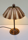 Brutalist Brass Table Lamp