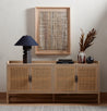 Cane Media Console, cane tv stand, wicker console, sideboard
